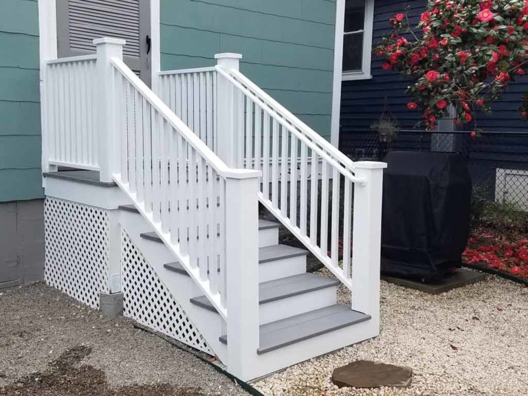 new rear porch stairs