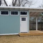 shed and deck combo